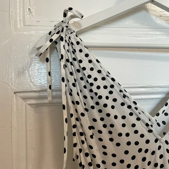 & Other Stories Polka Dot Ruffle Tiered Midi Dress - Picture 4 of 6